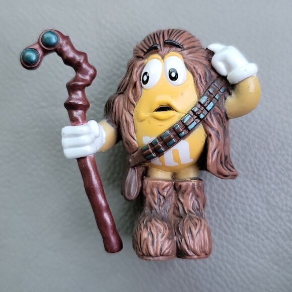Rare Star Wars Yellow M&M as Chewbacca 2005 M-Pire Figure 2.5 inches - Picture 1 of 7